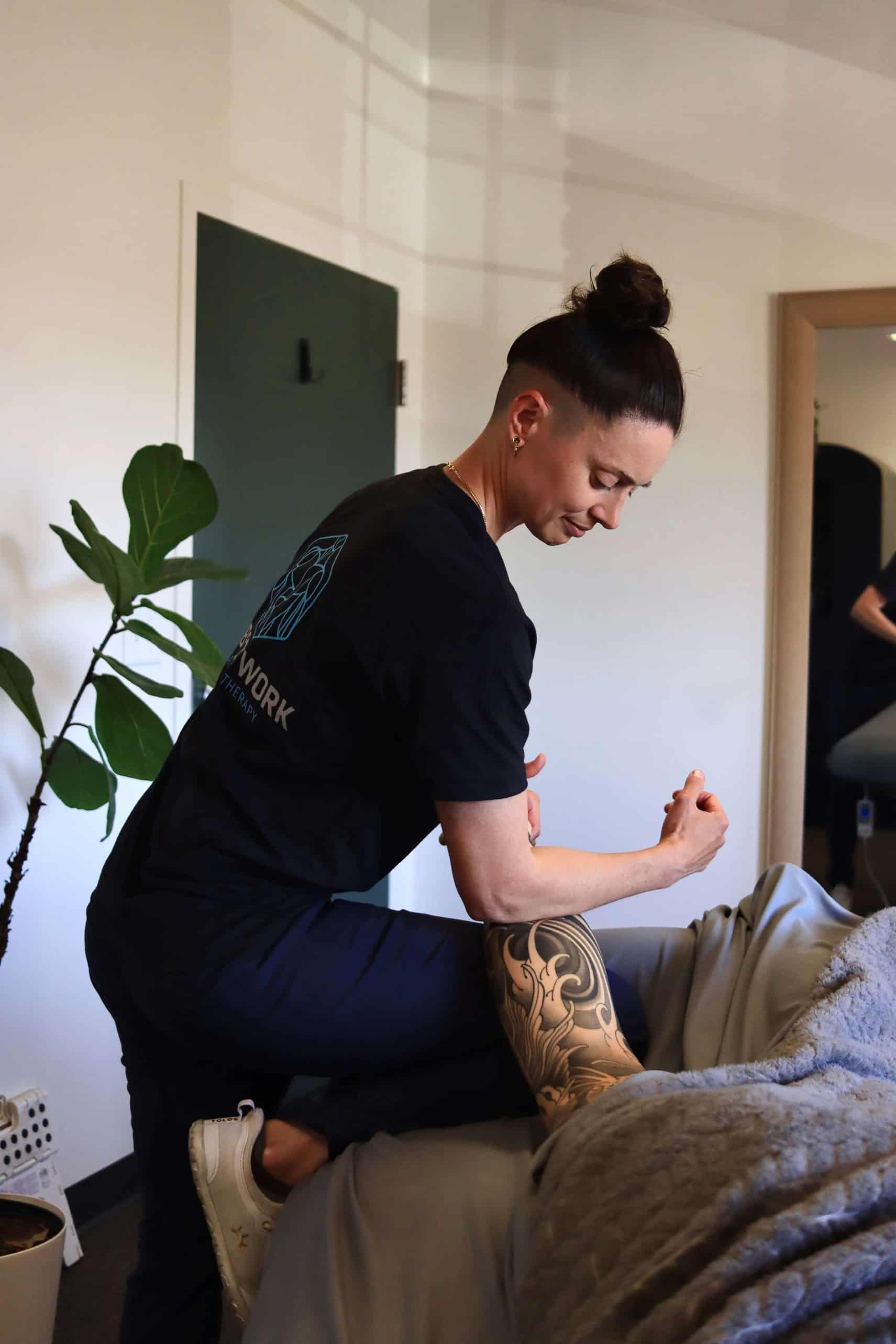 Therapeutic massage session